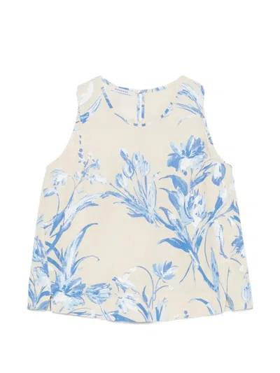 Rosso 35 Floral Top In Neutral