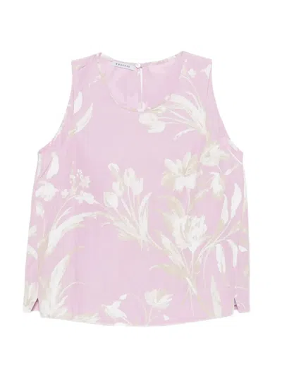 Rosso 35 Floral Top In Pink