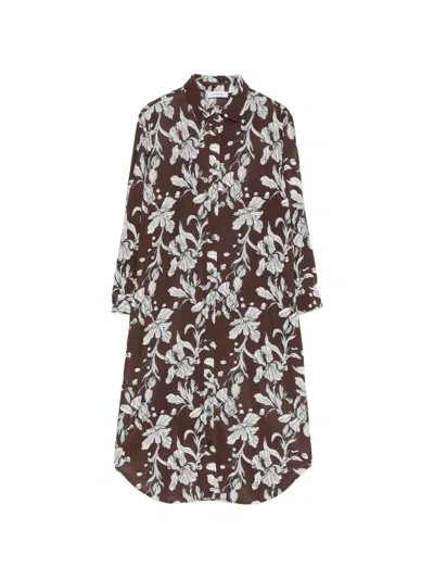 Rosso 35 플로럴 프린트 미디 드레스 In Multi