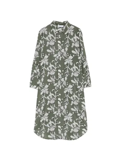 Rosso 35 플로럴 프린트 미디 드레스 In Multi