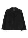 Rosso 35 Patch-pocket Wool Jacket In Black