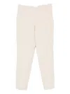 Rosso 35 Pleated Straight Trousers In Neutral