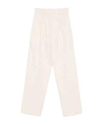 Rosso 35 Pleated Trousers In Neutral