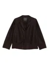 Rosso 35 Ribbed-cuff Wool Jacket In Brown