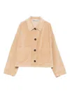 Rosso 35 Velvet Patch-pocket Jacket In Neutral