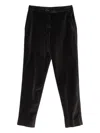 Rosso 35 Velvet Trousers In Black