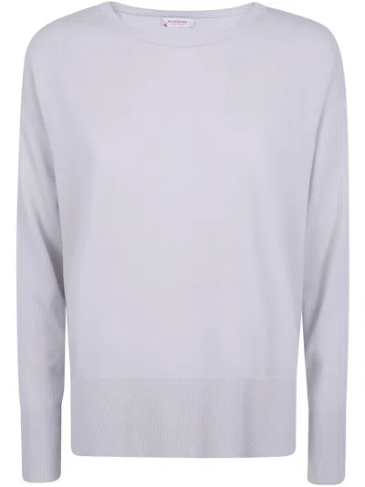 Rosso Puro Sweater Boat Neck Long Sleeve "long Sleeved Boat Neckline O In White