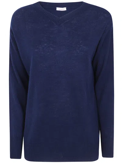 Rosso Puro Sweater V-neck Over In Multi