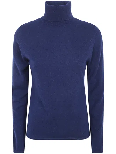 Rosso Puro Turtleneck Sweater Long Sleeve In Animal Print