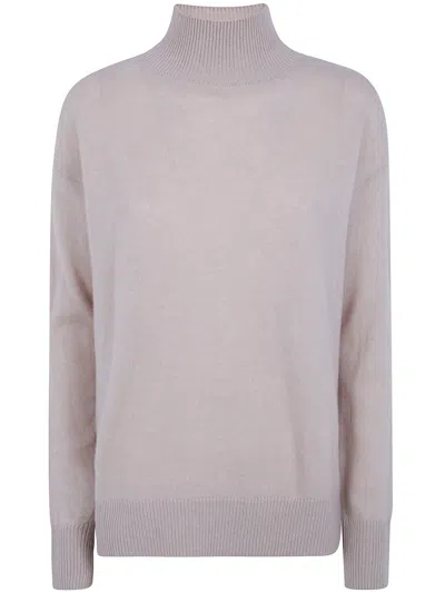 Rosso Puro Turtleneck Sweater "long Sleeved Turtle Neck Over Sweater" In Neutral