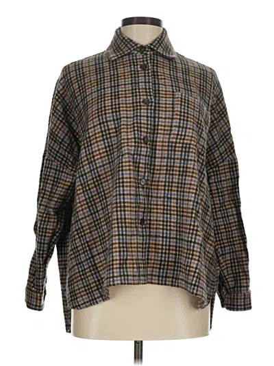 Pre-owned Rosso35 3/4 Sleeve Blouse In Brown