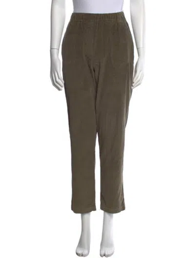 Pre-owned Rosso35 Corduroy Straight Leg Pants In Green