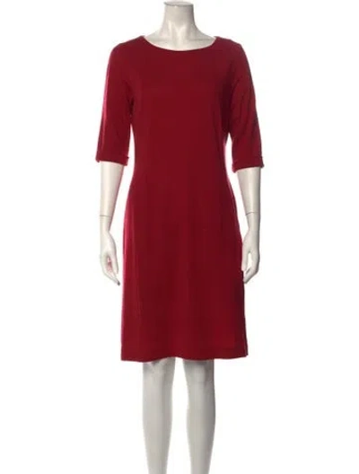 Pre-owned Rosso35 Crew Neck Knee-length Dress In Red