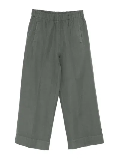 Rosso35 Elastic Waist Trouser In Green