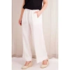 ROSSO35 OFF WHITE WIDE LEG TROUSERS