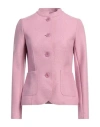 Rosso35 Woman Jacket Mauve Size 4 Virgin Wool In Purple