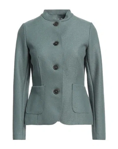 Rosso35 Woman Jacket Sage Green Size 10 Virgin Wool