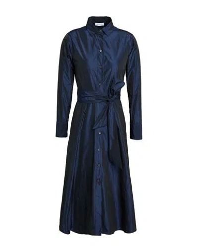 Rosso35 Woman Midi Dress Midnight Blue Size 2 Polyester