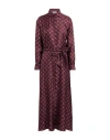 Rosso35 Woman Midi Dress Plum Size 10 Silk In Pink