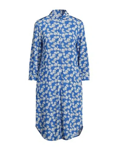 Rosso35 Woman Mini Dress Azure Size 8 Viscose, Elastane In Blue