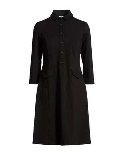 Rosso35 Woman Mini Dress Black Size 4 Viscose, Polyamide, Elastane