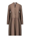 Rosso35 Woman Mini Dress Brown Size 6 Wool, Polyester, Elastane In Brown