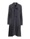 Rosso35 Woman Mini Dress Charcoal Size 8 Triacetate, Polyester In Grey