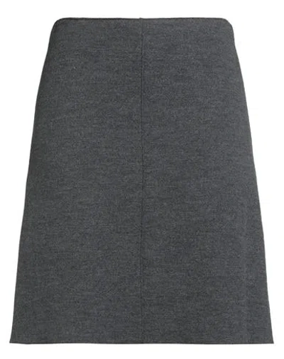 Rosso35 Woman Mini Skirt Grey Size 10 Virgin Wool, Polyamide