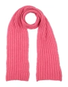 Rosso35 Woman Scarf Coral Size - Alpaca Wool, Polyamide, Wool