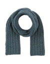Rosso35 Woman Scarf Deep Teal Size - Alpaca Wool, Polyamide, Wool