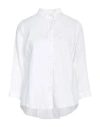 Rosso35 Woman Shirt White Size 16 Linen