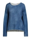 Rosso35 Woman Sweater Blue Size 10 Virgin Wool