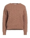 Rosso35 Woman Sweater Camel Size 4 Alpaca Wool, Polyamide, Virgin Wool