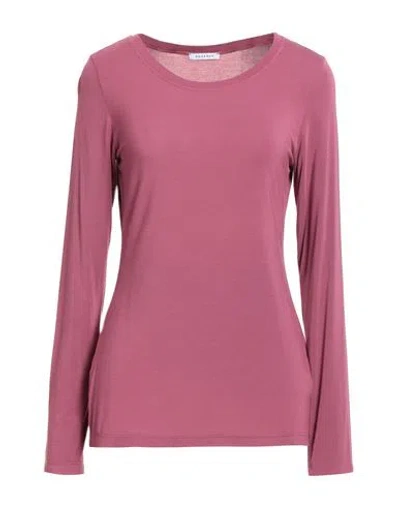 Rosso35 Woman T-shirt Mauve Size 8 Viscose, Elastane In Pink