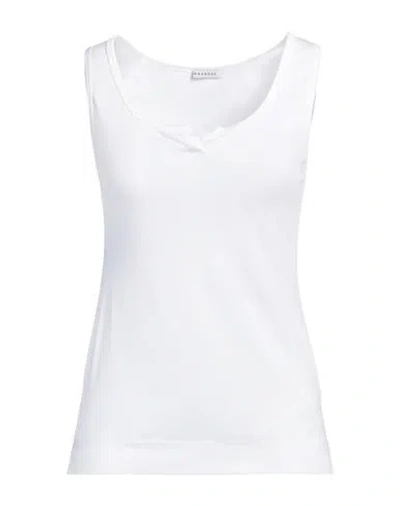 Rosso35 Cotton Rib Tank Top In Optic White