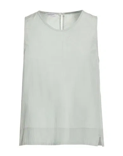 Rosso35 Woman Top Sky Blue Size 6 Cotton, Polyester