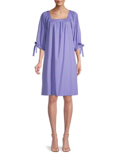 Rosso35 Women's Squareneck A-line Dress In Violet
