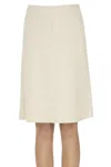 Rosso35 Wool Cloth Pencil Skirt In Multi