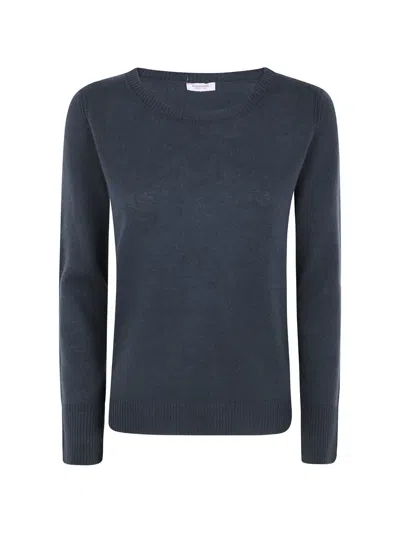 Rossopuro Fine-knit Cashmere Sweater In Blue