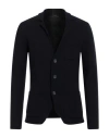 Rossopuro Man Blazer Midnight Blue Size 4 Wool, Cashmere In Blue