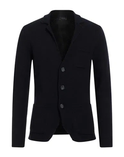 Rossopuro Man Blazer Midnight Blue Size 4 Wool, Cashmere