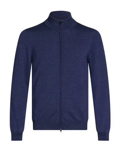 Rossopuro Man Cardigan Blue Size 40 Wool