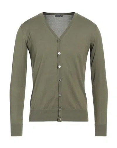 Rossopuro Man Cardigan Green Size 5 Cotton