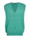 Rossopuro Man Cardigan Light Green Size 8 Cotton