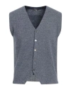 Rossopuro Man Cardigan Midnight Blue Size 4 Wool, Cashmere