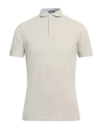 Rossopuro Man Polo Shirt Beige Size 8 Cotton