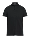 Rossopuro Man Polo Shirt Charcoal Size 3 Cotton In Gray