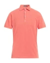 ROSSOPURO ROSSOPURO MAN POLO SHIRT CORAL SIZE 4 COTTON