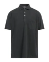 Rossopuro Man Polo Shirt Lead Size 7 Cotton In Grey