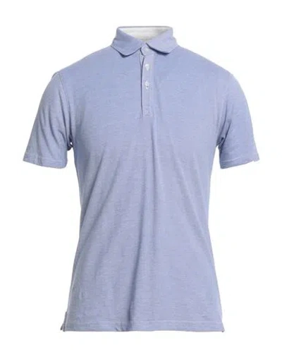 Rossopuro Man Polo Shirt Light Blue Size 3 Cotton